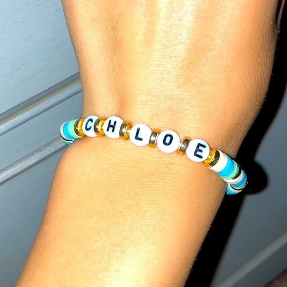COPY - Custom Made Name Clay Bead Bracelets! - Picture 1 of 2